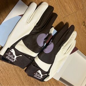 Kidsuper Studios Brown and White Gloves